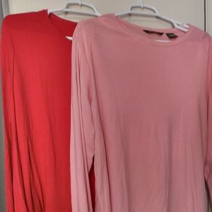 2 long sleeve tees (szXL)